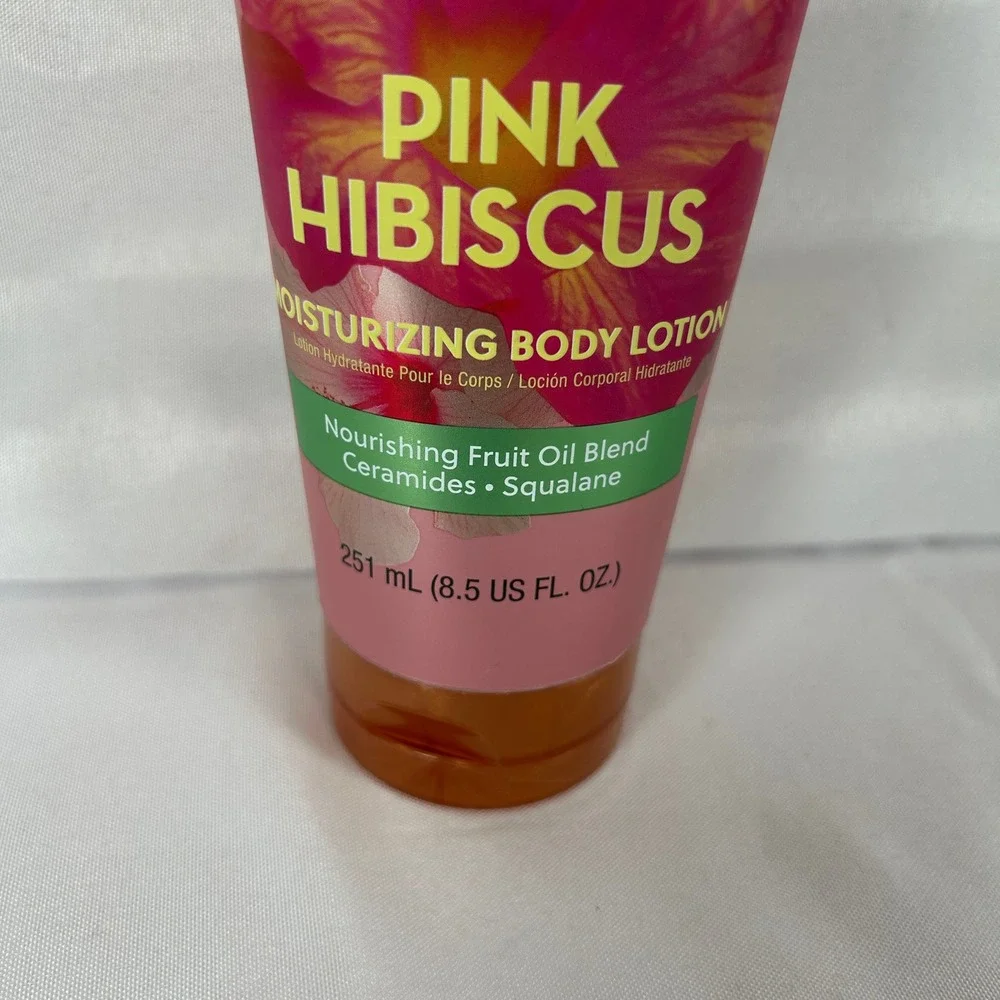 Tree Hut Pink Hibiscus Moisturizing Body Lotion 8.5oz Ceramides Squalane NEW